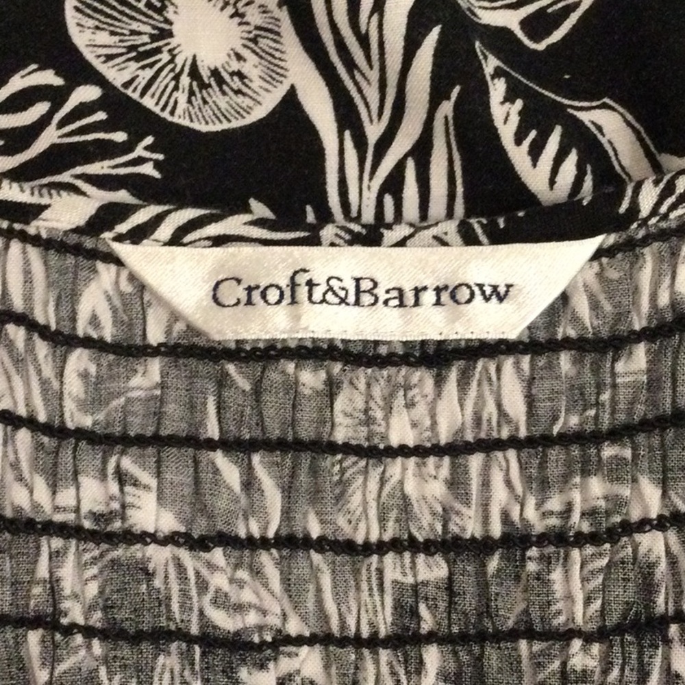 Croft & Barrow Black & White Dress - Picture 9 of 9